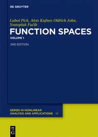 Abbildung von: Function Spaces, 1 - De Gruyter