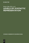 Cover: Levels of Syntactic Representation - De Gruyter Mouton