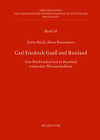 Abbildung von: Carl Friedrich Gauß und Russland - De Gruyter