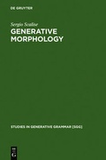 Cover: Generative Morphology - De Gruyter Mouton
