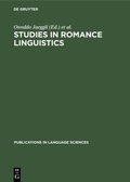 Cover: Studies in Romance Linguistics - De Gruyter Mouton