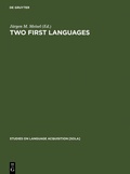 Cover: Two First Languages - De Gruyter Mouton