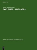 Cover: Two First Languages - De Gruyter Mouton