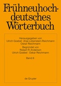 Cover: Fr&uuml;hneuhochdeutsches W&ouml;rterbuch / g - glutzen - De Gruyter