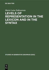 Abbildung von: Levels of representation in the lexicon and in the syntax - De Gruyter Mouton