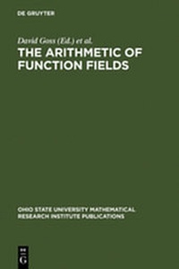 Abbildung von: The Arithmetic of Function Fields - De Gruyter