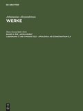 Cover: De synodis 13,3 - Apologia ad Constantium 3,4 - De Gruyter