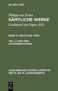 Abbildung von: Lyrik und Schäferdichtung - De Gruyter