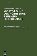 Cover: Verbale Wortbildung um 1500 - De Gruyter