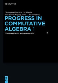 Enlarge image Cover: Progress in Commutative Algebra 1 - De Gruyter