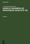 Cover: World Congress of Nonlinear Analysts '92 - De Gruyter