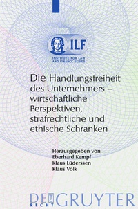 Abbildung von: Die Handlungsfreiheit des Unternehmers - De Gruyter