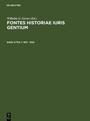 Cover: Fontes Historiae Iuris Gentium / 1815 - 1945 - De Gruyter
