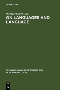 Abbildung von: On Languages and Language - De Gruyter Mouton