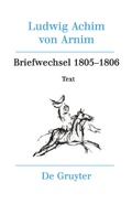 Cover: Briefwechsel III (1805-1806) - De Gruyter