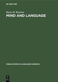 Cover: Mind and language - De Gruyter Mouton