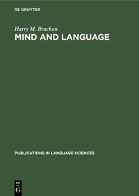 Enlarge image Cover: Mind and language - De Gruyter Mouton