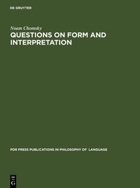 Enlarge image Cover: Questions on Form and Interpretation - De Gruyter Mouton