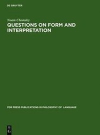 Enlarge image Cover: Questions on Form and Interpretation - De Gruyter Mouton