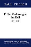 Cover: Fr&uuml;he Vorlesungen im Exil - De Gruyter