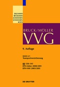 Cover: VVG / &sect;&sect; 130-141 (Transportversicherung) - De Gruyter