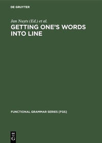 Enlarge image Cover: Getting One's Words into Line - De Gruyter Mouton