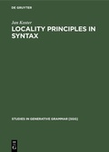 Cover: Locality principles in syntax - De Gruyter Mouton