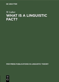 Abbildung von: What is a linguistic fact? - De Gruyter Mouton