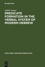 Cover: Predicate Formation in the Verbal System of Modern Hebrew - De Gruyter Mouton
