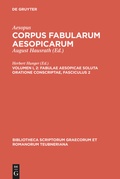 Cover: Fabulae Aesopicae soluta oratione conscriptae - De Gruyter