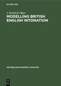 Cover: Modelling British English Intonation - De Gruyter Mouton
