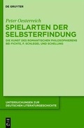 Cover: Spielarten der Selbsterfindung - De Gruyter