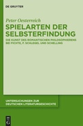 Cover: Spielarten der Selbsterfindung - De Gruyter