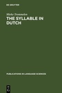 Cover: The Syllable in Dutch - De Gruyter Mouton