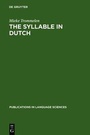Cover: The Syllable in Dutch - De Gruyter Mouton
