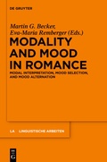 Cover: Modality and Mood in Romance - De Gruyter