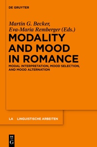 Enlarge image Cover: Modality and Mood in Romance - De Gruyter