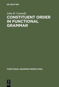 Cover: Constituent Order in Functional Grammar - De Gruyter Mouton