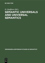 Cover: Semantic Universals and Universal Semantics - De Gruyter Mouton