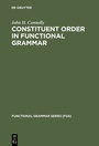 Cover: Constituent Order in Functional Grammar - De Gruyter Mouton