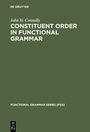 Cover: Constituent Order in Functional Grammar - De Gruyter Mouton