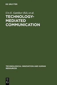Enlarge image Cover: Technology-Mediated Communication - De Gruyter