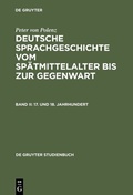 Cover: 17. und 18. Jahrhundert - De Gruyter
