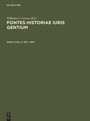 Cover: Fontes Historiae Iuris Gentium / 1815 - 1945 - De Gruyter