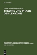 Cover: Theorie und Praxis des Lexikons - De Gruyter