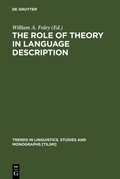 Cover: The Role of Theory in Language Description - De Gruyter Mouton
