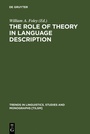 Cover: The Role of Theory in Language Description - De Gruyter Mouton