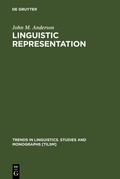 Cover: Linguistic Representation - De Gruyter Mouton