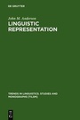 Cover: Linguistic Representation - De Gruyter Mouton