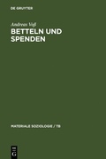 Cover: Betteln und Spenden - De Gruyter